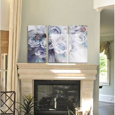 Fleurs glacées - reproduction sur toile