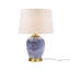 Lampe de table bleue en céramique