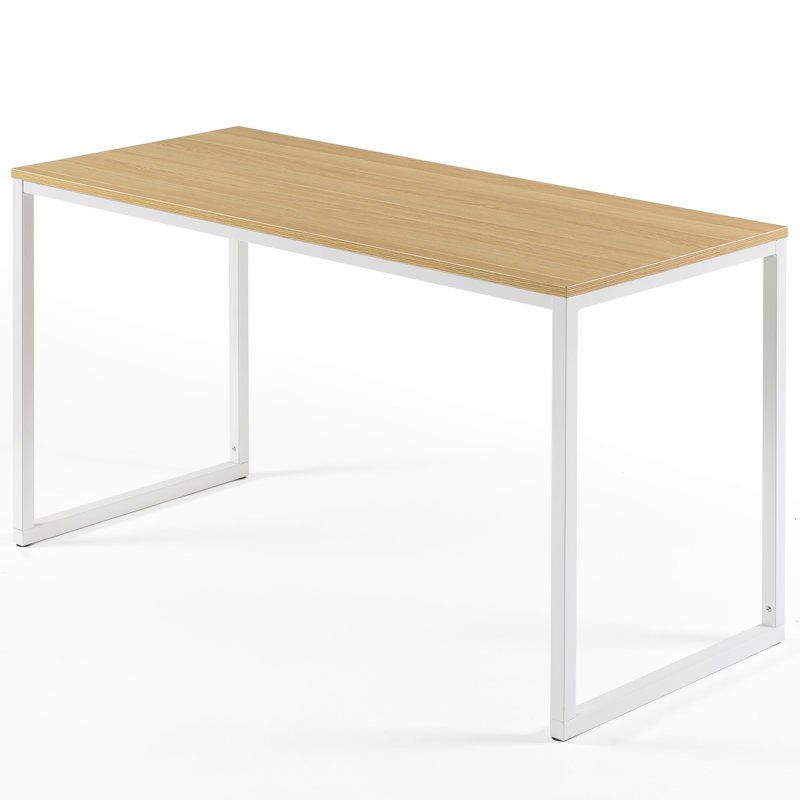 Chelmsford Metal Base Dining Table, Light Brown/White