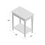 Table de bout en bois massif avec rangement Sunbury-779571141