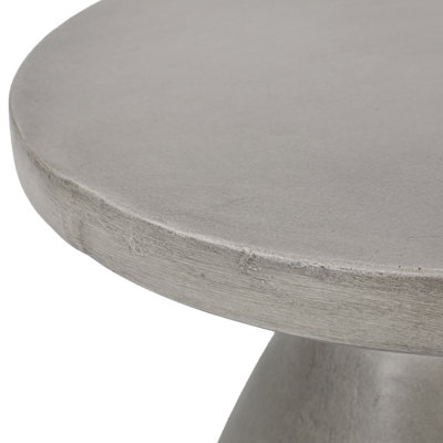 Table de bout légère en béton pour l'extérieur - Pièce fonctionnelle décorative