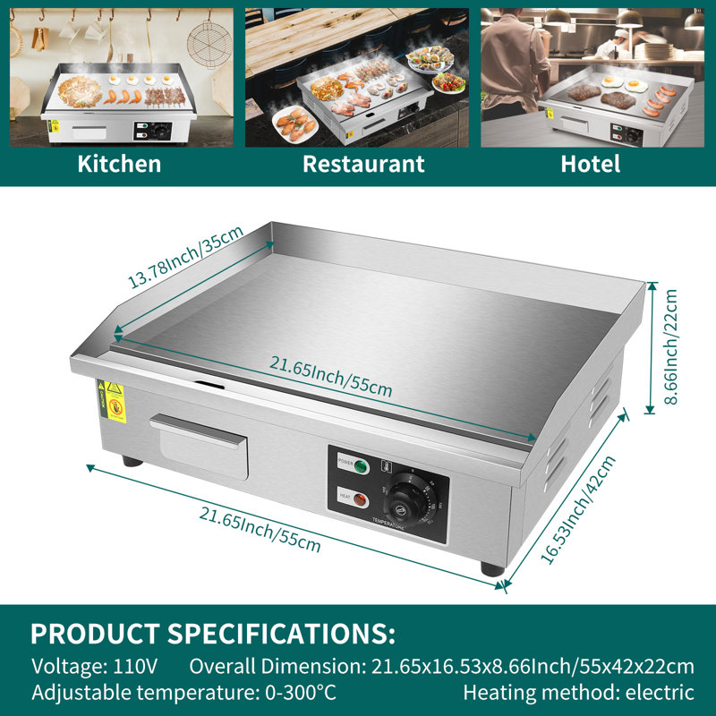 Gril de comptoir 22 "2200