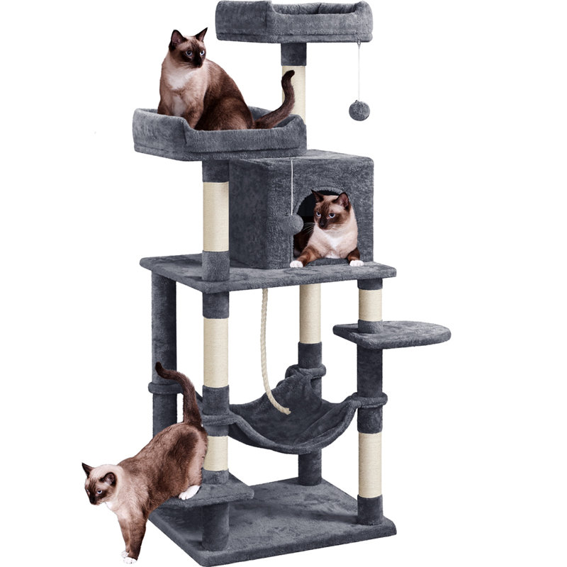 Tonquin 59'' H Cat Tree, Dark Gray