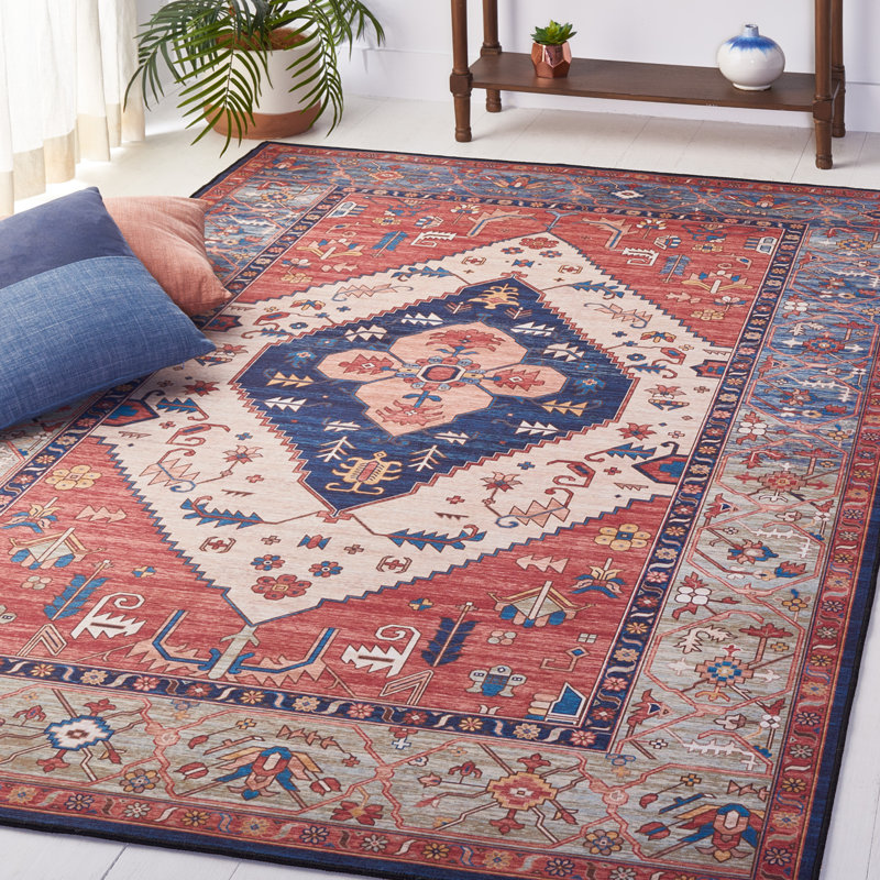 Pashen Performance Machine Washable Oriental Rug, Rectangle 10' x 14'