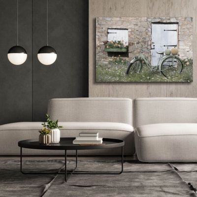 «Pumpkin Spice Bike» par Lori Deiter, art mural sur toile