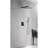 Matte Black 12" Shower Head Wall Mounted - Natural Rainfall Feeling, Self-Cleaning Nozzle, Rust- And Brass Finish In Experience, Clog Jet, Strong Construction-125519081