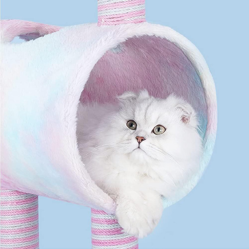 Unicorn Cat Tree – Climbing Tower with Sisal Scratching Posts, Cozy Perches for Cats