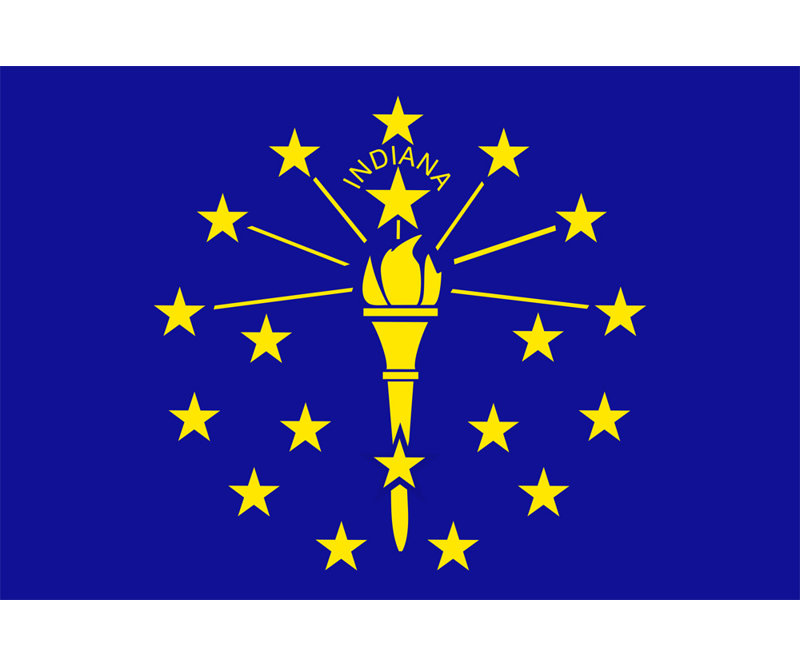 Indiana State, H 16 po x l 24 po