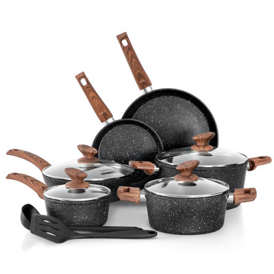 12 - Piece Non-Stick Aluminum Cookware Set