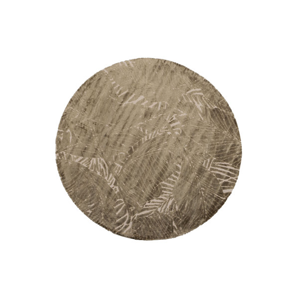 Bay Isle Home Round Leacross Flatweave 200x200 Brown Area Rug | Wayfair ...