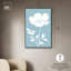 Décoration murale blanche à motif floral sur toile par Art Remedy, cadre noir, 30 x 45-363860558-363860561