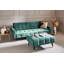 Shiflet 3 Seater Velvet Sofa Bed-55866258