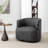 Tybias Faux Leather Swivel Barrel Chair-110828115