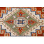 Tapis oriental géométrique Kazak noué à la main