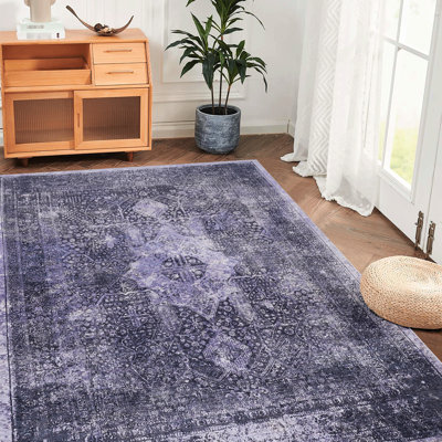 Tapis 3X5, lavable à la machine, antidérapant, sans perte de poils, à poils courts, pliable, pour le salon, la chambre à coucher, la cuisine, la salle à manger - tapis 3X5 chic et tendance, Home Design