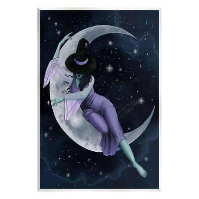 «Moon Witch Starry Night Sky Sky», art mural par Grace Popp