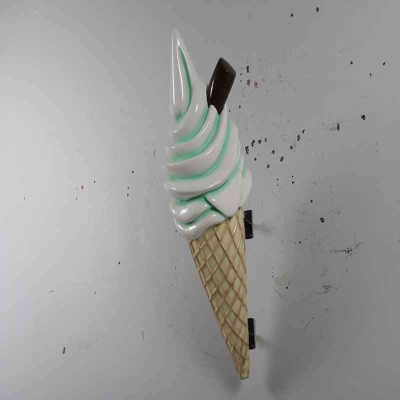 Statue suspendue crème glacée surdimensionnée, Vert menthe
