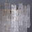 24" W 9-Light Iron Chandelier with Hammered Glass