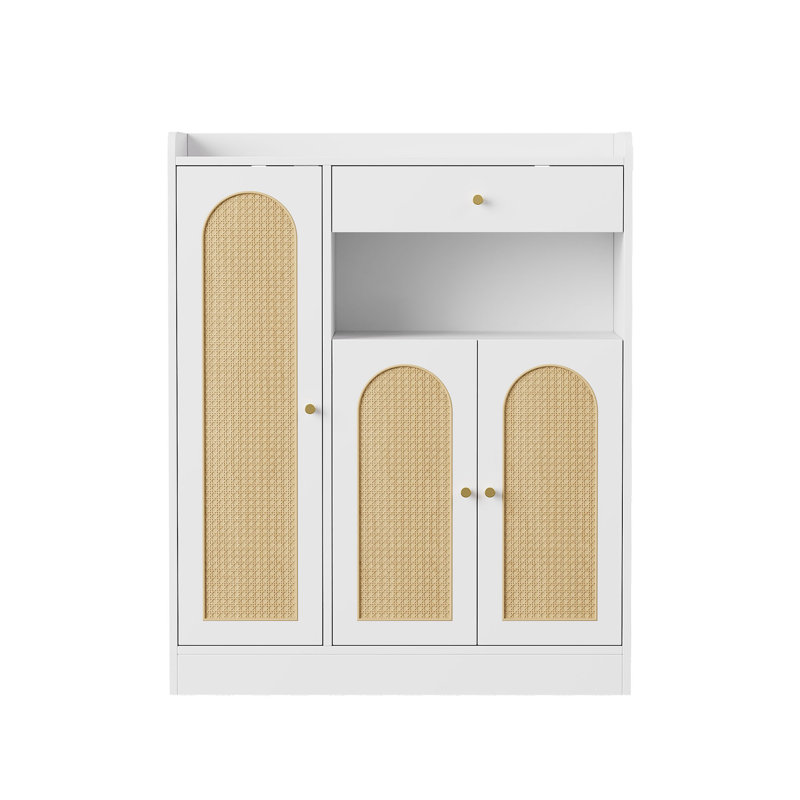 12 Pair Shoe Storage Cabinet, White