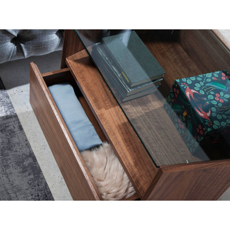 65cm W Manufactured Wood Bedside Table
