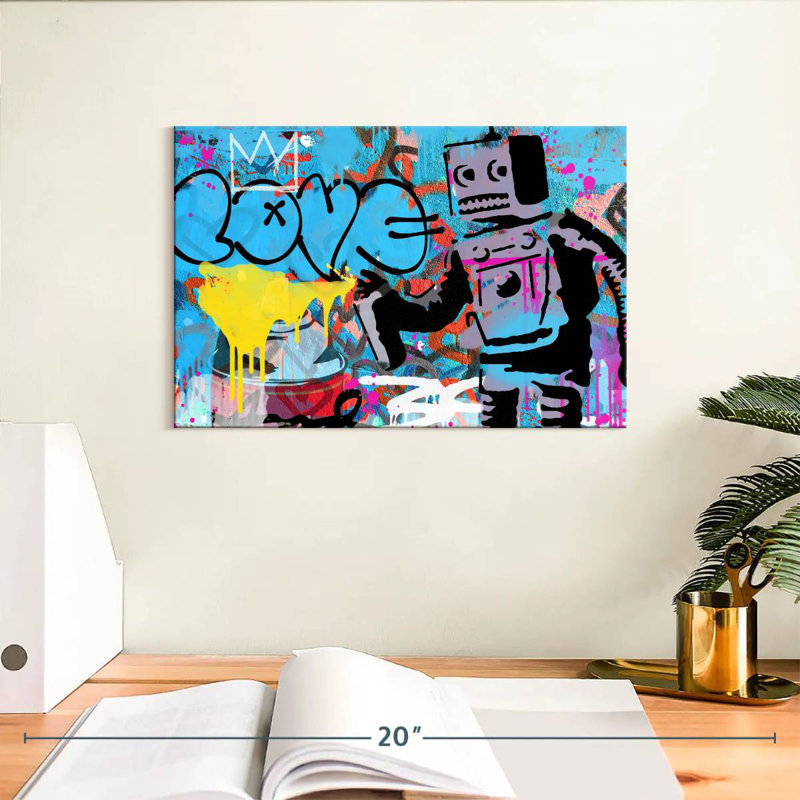 Tergel Love Robot, 8" H x 12" W