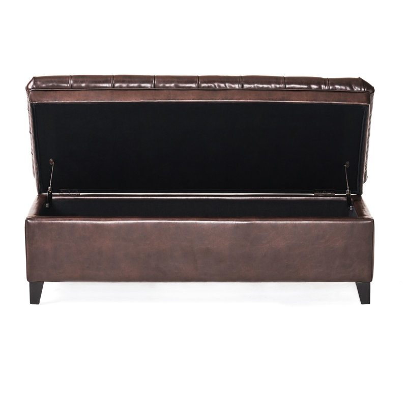 Banc de rangement moderne avec repose-pieds