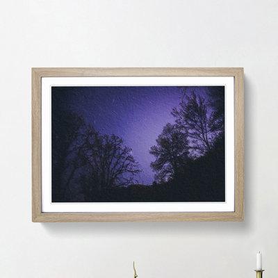Purple Stars - Picture Frame Painting Print