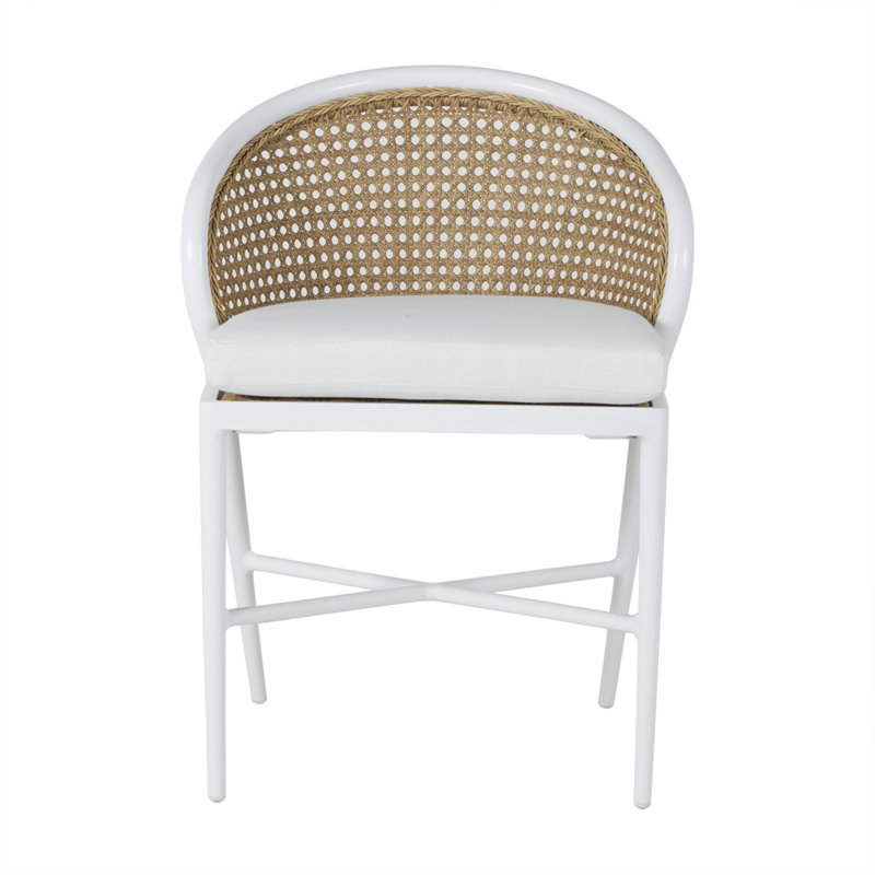 Havana Side Chair, Chalk, No Welt, Rollo Lace