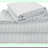 Luxury Stripe Collection - Twin Bed Sheet Set | Microfiber 1800 Bedding | Wrinkle & Fade Resistant | Silver Damask Stripe | 3 Piece Set (1 Fitted Sheet, 1 Flat Sheet, 1 Pillowcase)