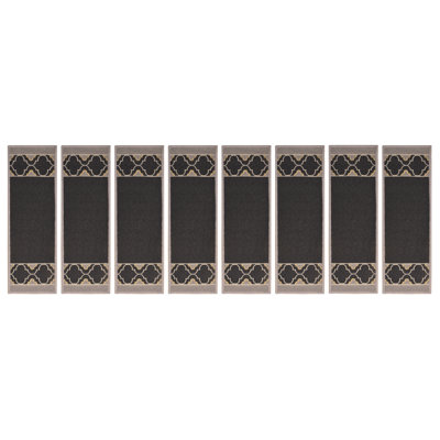 Tapis d'escalier noir antidérapant
