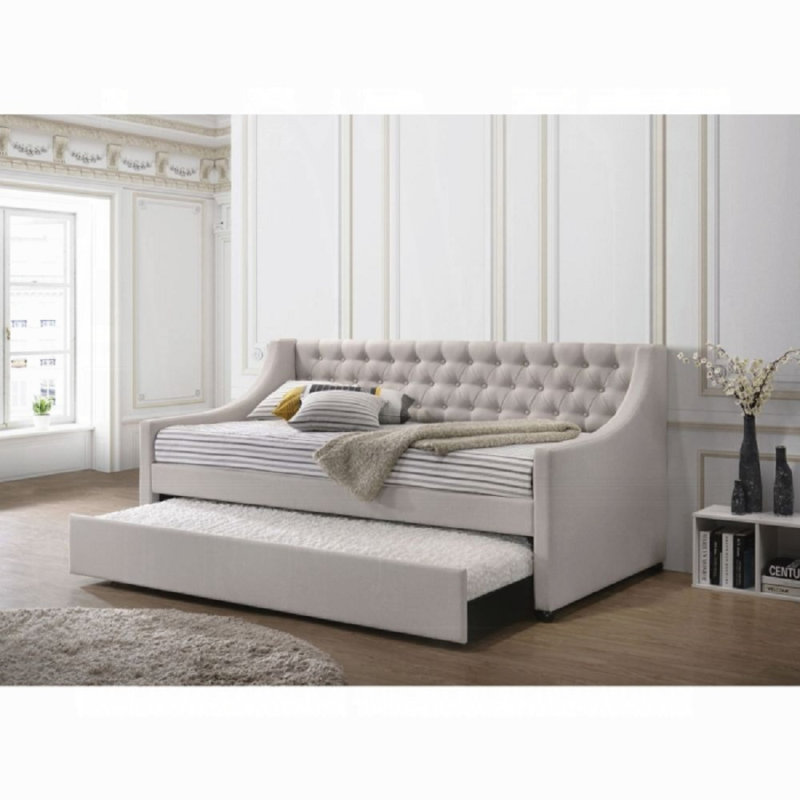 Lianna Daybed W/Trundle (Twin), Gray, Twin
