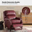 Fauteuil inclinable manuel en cuir véritable Adeesa-976325414