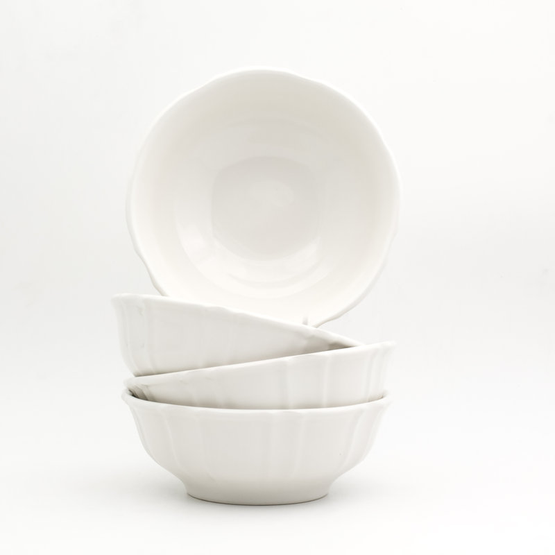Chloe Cereal Bowl Set, White