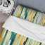 Jungle Green And Yellow Striped Pattern Striped Duvet Cover-1731409709