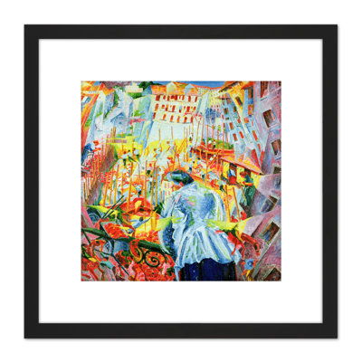 Street Enters House Futurist by Umberto Boccioni - Single Picture Frame Painting