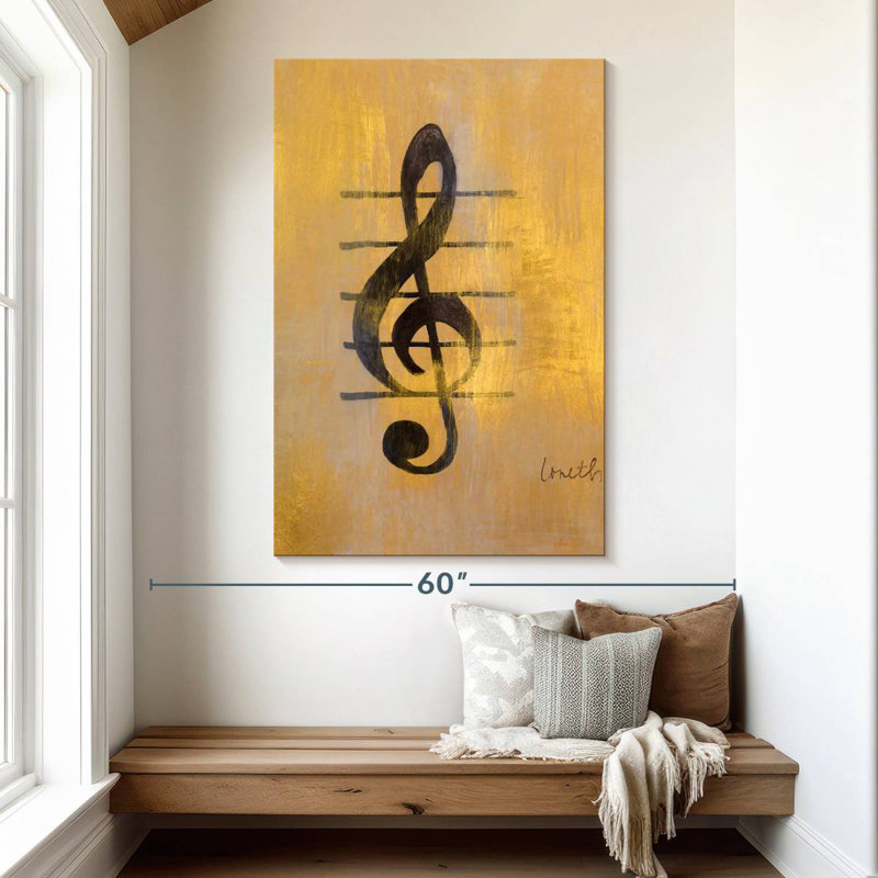 Abarca Treble Clef, 51" H x 34" W