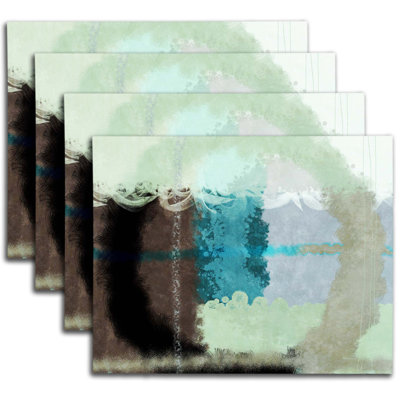 Napperon abstrait en polyester