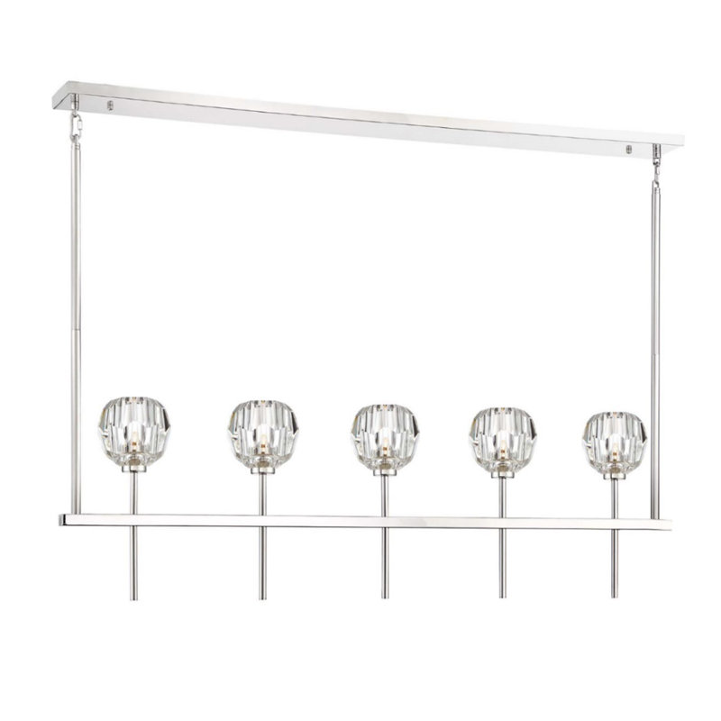Gerdes 5 - Light Kitchen Island Pendant, Polished Nickel