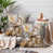 Gold white santa gifts