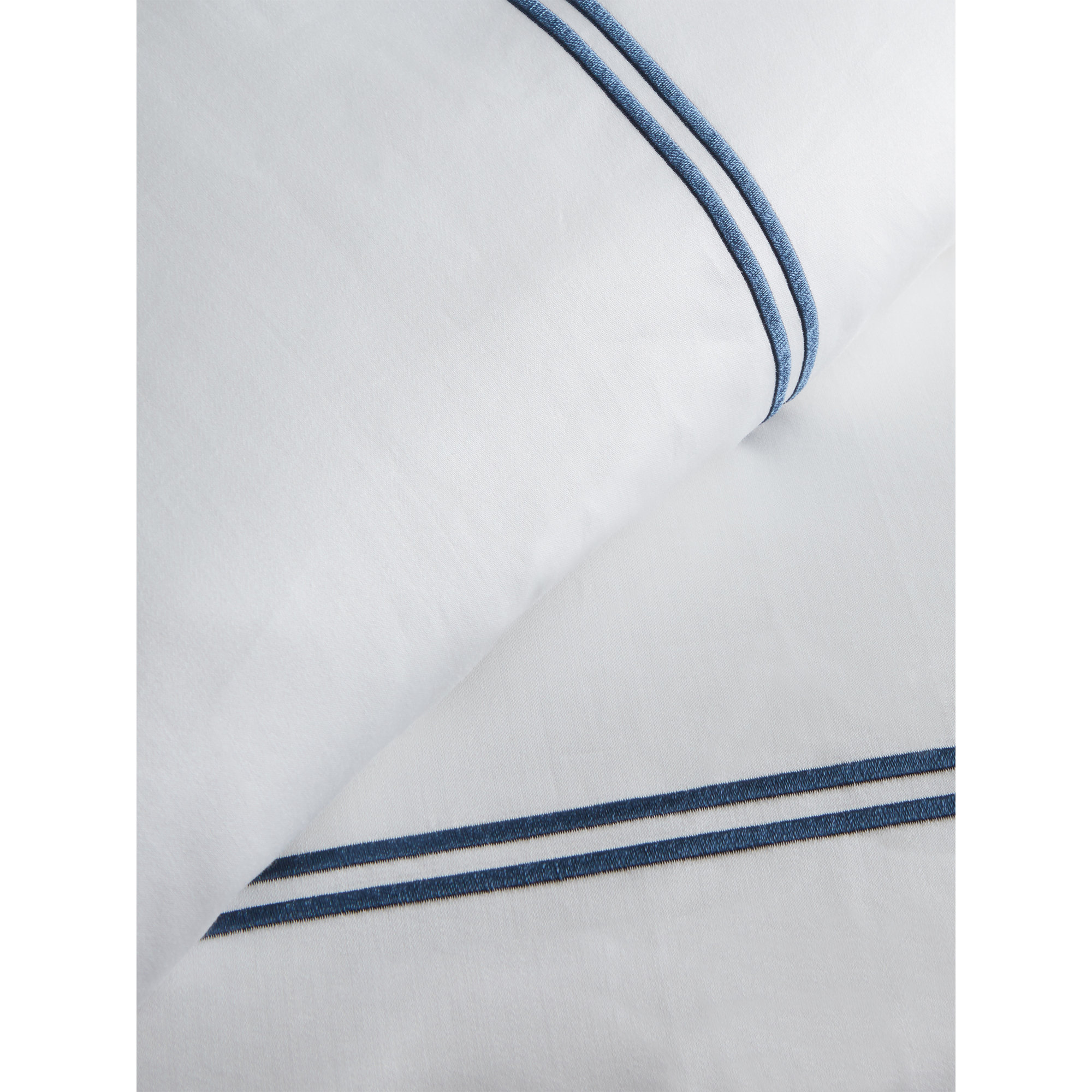 Benin Embroidered 1000 Thread Count 55% Cotton / 45% Polyester Sheet Set, Queen, Blue