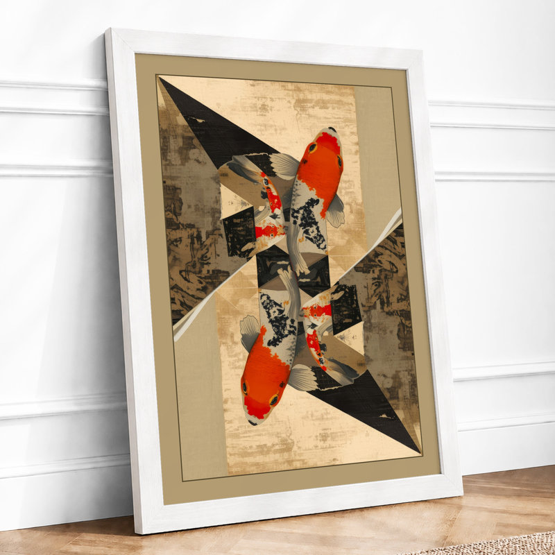Cardinal Symmetry Eclectic - Framed Print, A4 - 29.7 x 21.0 cm, White