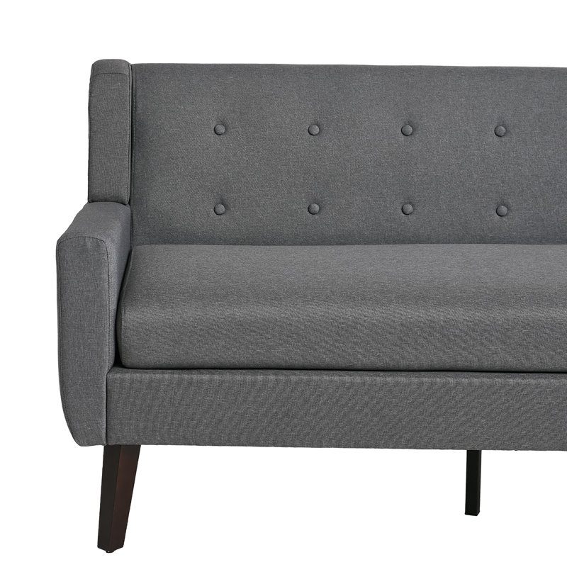 Causeuse Jaqueze, Grey Linen Blend