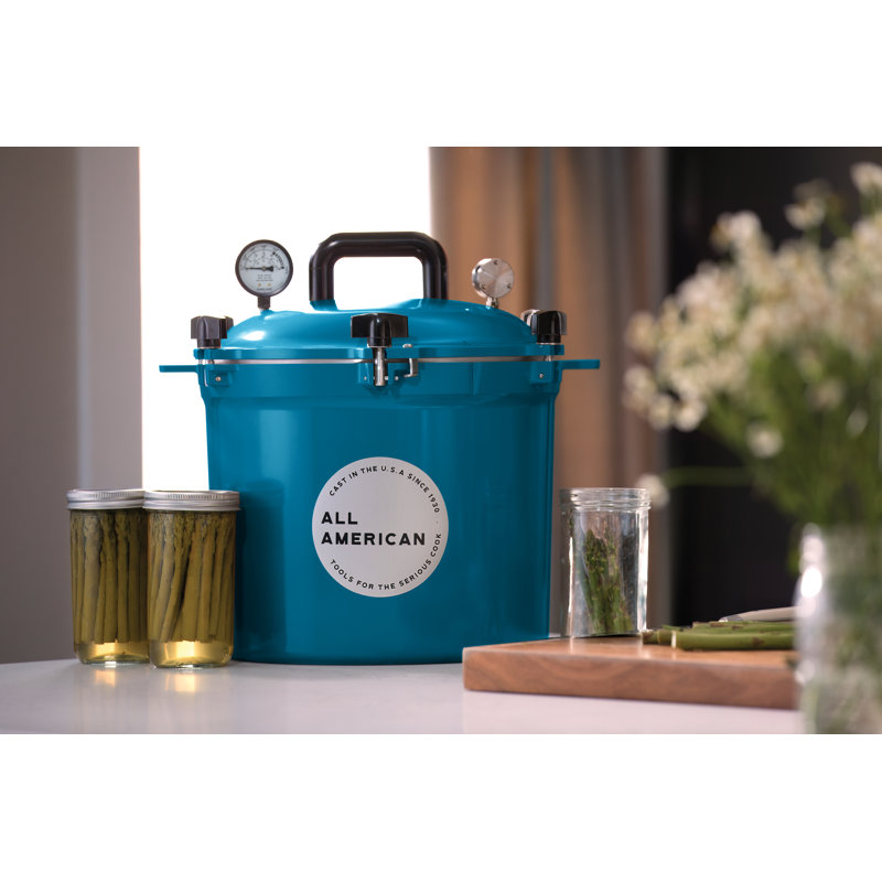 Mustard Yellow 21.5 Quart Aluminum Pressure Cooker/Canner