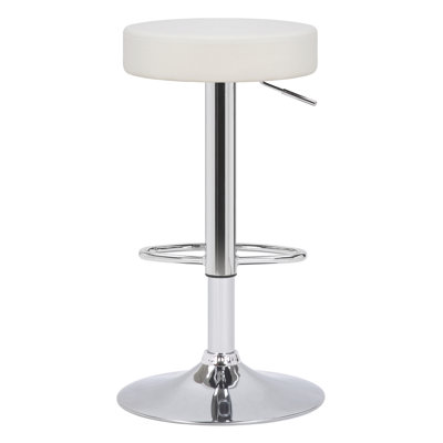Bartz Swivel Upholstered Adjustable Height Counter Stool with Metal Frame