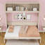 Lit escamotable double avec tablettes de rangement