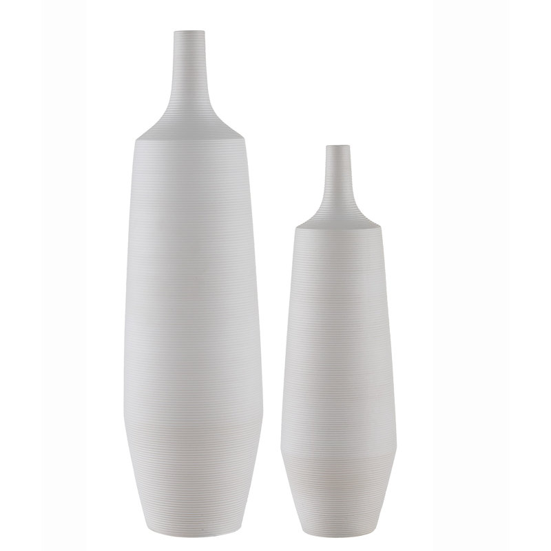 Abderdeen Ceramic Jar, Gesso White