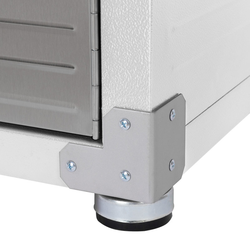 Seville Classics UltraHD Storage Cabinet, 48" W x 24" D x 72" H, White