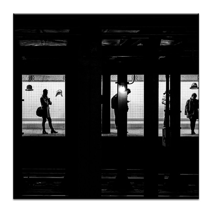 Print on Canvas, 61cm H x 61cm W x 4cm D, Timber Floater Framed
