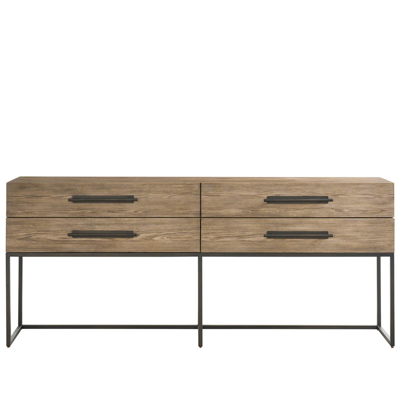 Dwell 76'' W Solid Wood Console Table, Brown