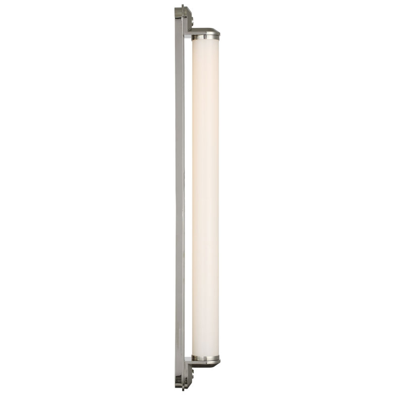 Ralph Lauren Belgrave 32" Linear Bath Light, 32" H x 3" W x 3.75" D, Polished Nickel, 2100 W